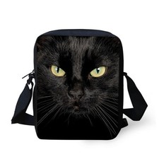Cartoon Black Cat Messenger