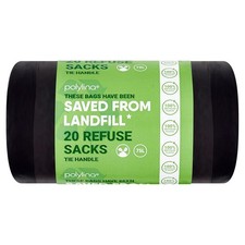 Bin Bags, 75 Litre, 20 Tie