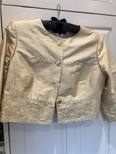 Primrose light yellow Renato Nucci Thai silk embroidered jacket