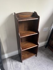 Small Bookcase Vintage Dark Oak Display Pick Up Only PR4 Lancs