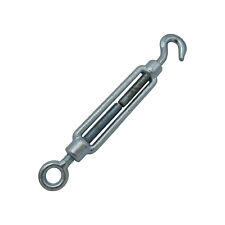 Hook to Eye Turnbuckle Galvanised Open Body Straining Screws from 5MM - 33MM 