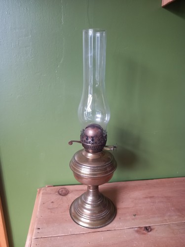 Vintage brass oil - brass,