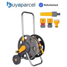 Hozelock 45m Free Standing Garden Hose Cart 20m Hose Pipe Connectors 2489