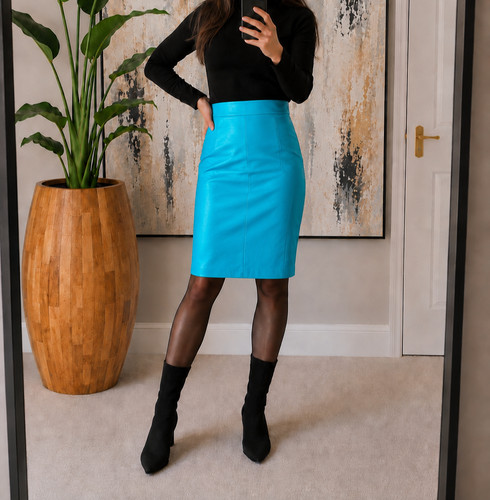 Coast genuine leather skirt - coast,