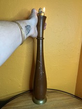 Vintage Giant Wooden Pepper Mill Table Lighter