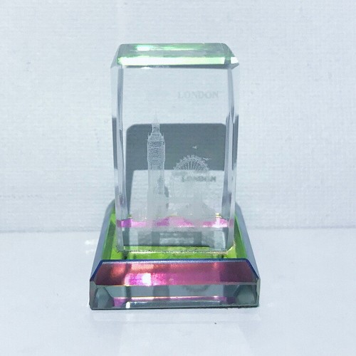 London glass paperweight - london,