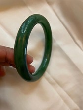 Jade Bangle Women 60.3mm Beautiful Imperial Green NEW