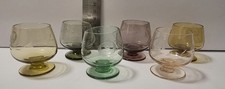 Set Of 6 Vintage Multicolor