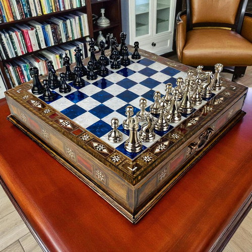 Luxury chess set handmade - chess,