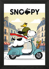Snoopy on Scooter in Paris