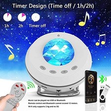 Star Projector Light Projector 4 in 1 Galaxy Projector 85° Rotating RRP: £92