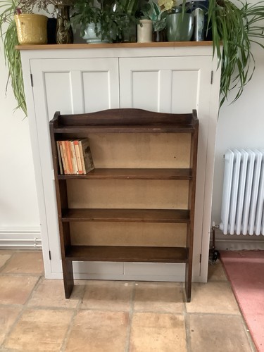 Antique open bookcase solid - antique,