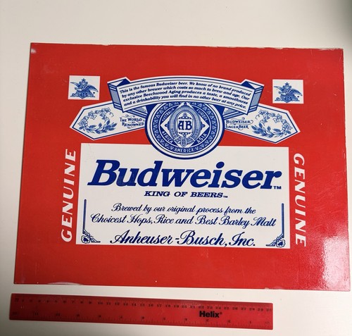 Budweiser metal sign king - sign,