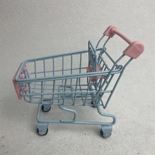 Mini Trolley Food Holder Pretend Play Toy Kids GroceryShopping Toy Cart sku7