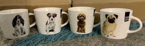 Set dog design mugs bone - mugs,