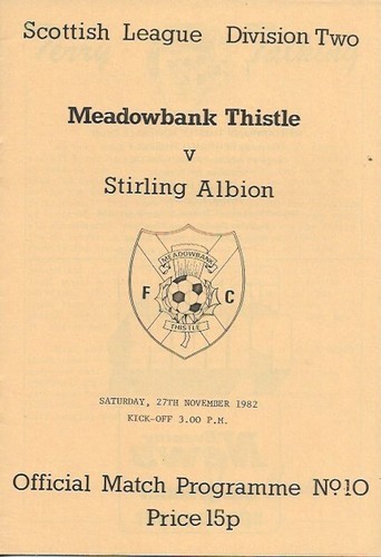 Meadowbank thistle - meadowbank, (promoted)