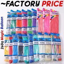 100 X Long Plain Balloons Latex Balons 260Q Twisting Modelling Long Balloons UK