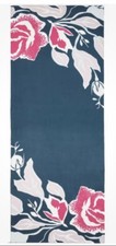 Jigsaw Graphic Rose Silk Long