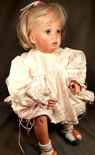 Porcelain doll baby - porcelain,