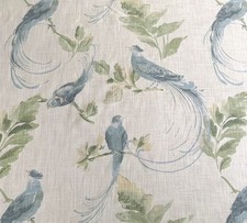 Laura Ashley Fabric Material Harewood Duck Egg SOLD PER METRE 