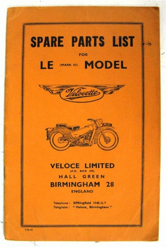 Velocette mark iii - le,