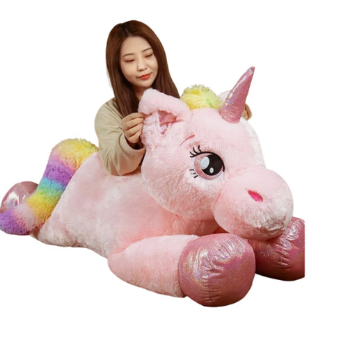 100cm giant unicorn plush - unicorn,