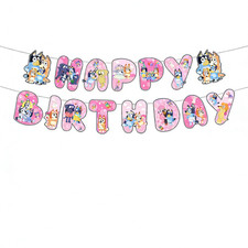 Bluey Banner Girl Birthday