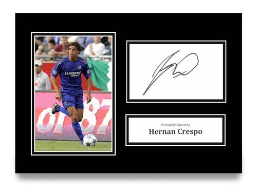 Hernan crespo signed photo - crespo,