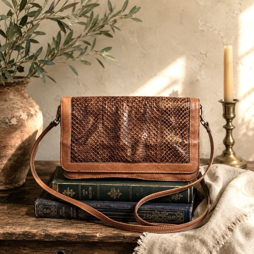 Vintage genuine snakeskin - genuine,