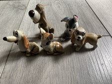 X 5 Disney Wade Wimsies , Bambi , Thumper , Lady & The Tramp