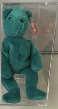 Ty Teal Old Face Teddy Bear Beanie Baby
