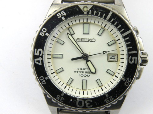 Men seiko 5m62 0a10 kinetic - seiko, 5m62-0a10