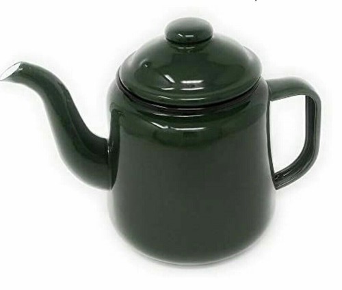 Falcon green enamel tea pot - falcon,