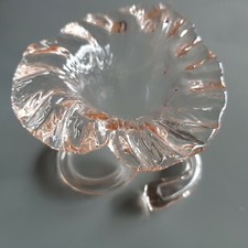 Art glass vase trumpet flower
