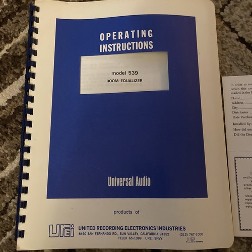 Urei model 539 original - urei,