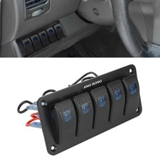 Blue 5 Gang On/Off Rocker