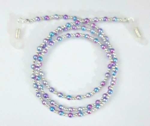 Blue pink purple - blue/pink/purple/white, pearl