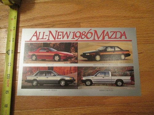 Postcard mazda sports car - mazda,
