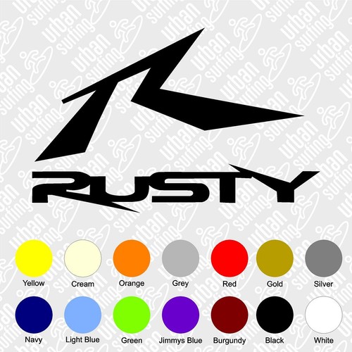 Rusty 150mm stickers surfing - 150mm,