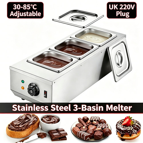 Tank bain marie warmer - 3-tank,