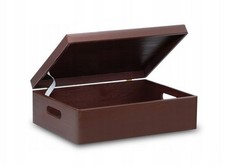 Brown Wooden Storage Trunk /