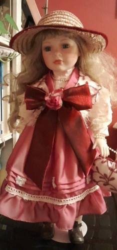Large porcelain doll - large,