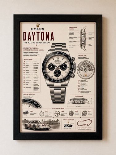 Rolex daytona framed - daytona,