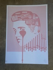 Pure Evil Artist Proof Print Elvis pop art graffiti stencil 