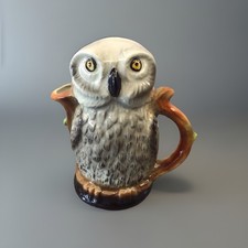 VINTAGE CERAMIC TONY WOOD STAFFORDSHIRE GREY OWL CREAMER JUG/PITCHER