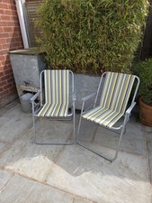 Pair Of Green Striped Retro