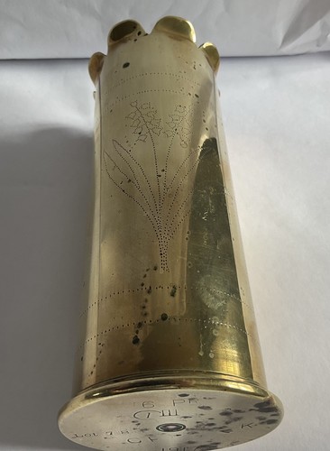 Trench art brass - trench, case