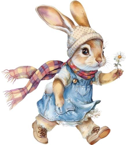 Watercolour peter rabbit wall - rabbit,