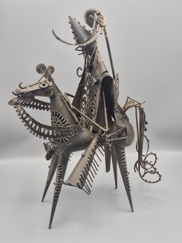 Welded metal sculpture - metal,