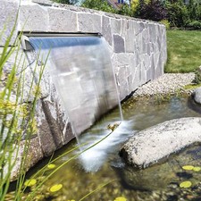 VEVOR Waterfall Blade Pool Fountain Stainless Steel Spillway Garden Koi Pond